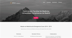 Desktop Screenshot of masteremergencias.com
