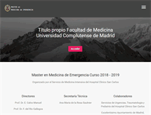 Tablet Screenshot of masteremergencias.com